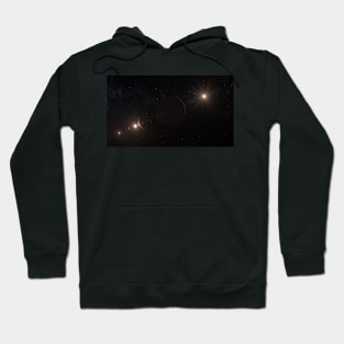 mars sun rays Hoodie